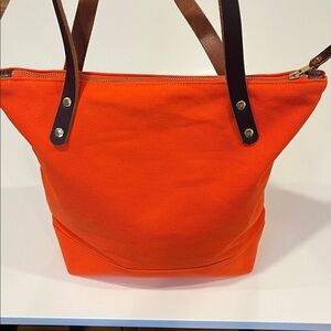 NWT Limited Edition Waxed Tote in orange from General Knot & Co. (#76 of 100)